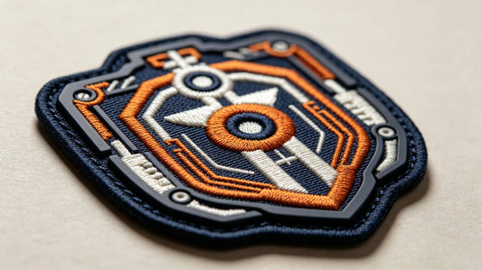 Premium mixed‑texture hybrid custom patch showcasing 2026 trending multi‑material design