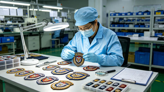 Professional full QC inspection for finished 3D embroidered badges