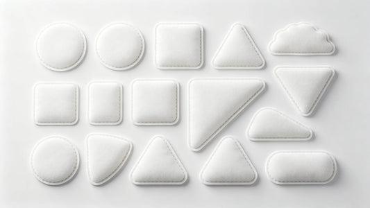 Full collection of classic and creative shapes for custom embroidered patches