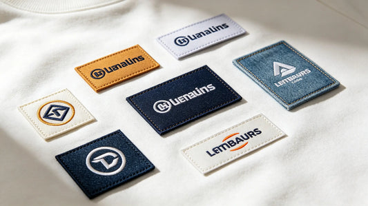 Brand logo patches applied on clothing to enhance brand exposure