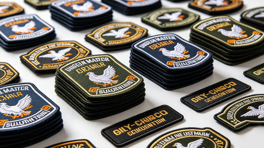 Neat and uniform bulk custom patches mass production finished display