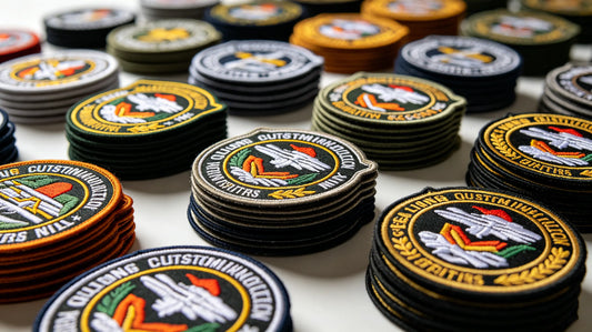 High-quality uniform bulk custom embroidered patches wholesale batch display
