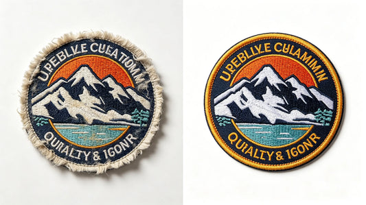 2026 common custom patch mistakes comparison between defective and high-quality patches