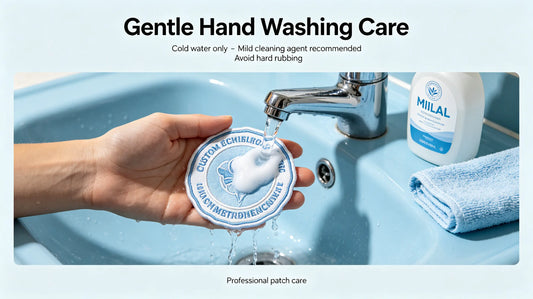 Correct cold water hand washing method for custom embroidered patches