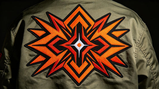 Ideal large size effect for jacket back custom patches