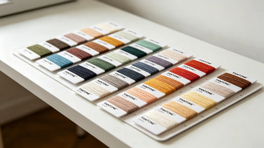 Full Pantone color swatch card for embroidery thread and PVC raw material