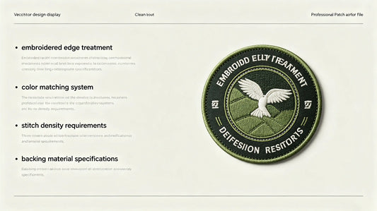 Standard artwork file requirements for custom embroidered patches