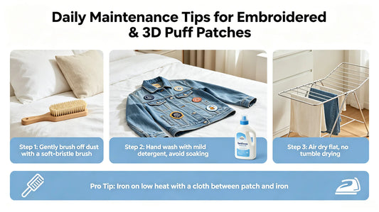 Basic daily care rules for custom embroidered patches