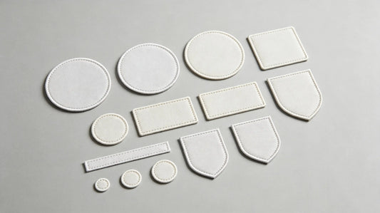 Common standard sizes comparison for custom embroidered patches