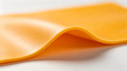 Soft flexible PVC rubber patch detailed texture close-up