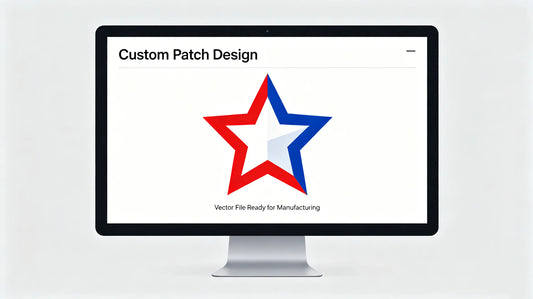 High-quality vector artwork for custom patch production with clear lines