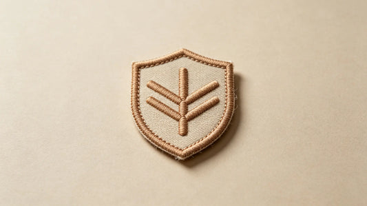 One‑of‑a‑kind custom patch sample produced as prototype before large‑batch manufacturing