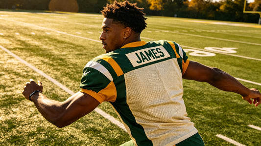 Sports jersey with custom name patch for training