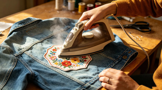 Standard iron on custom embroidered patch DIY operation guide