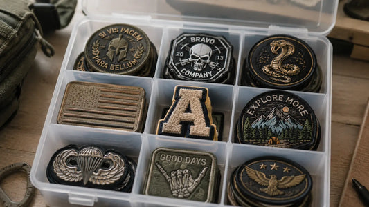 Storing custom embroidered patches properly