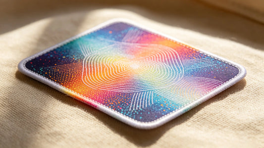High-detail full-color sublimation custom patch with gradient and photo printing