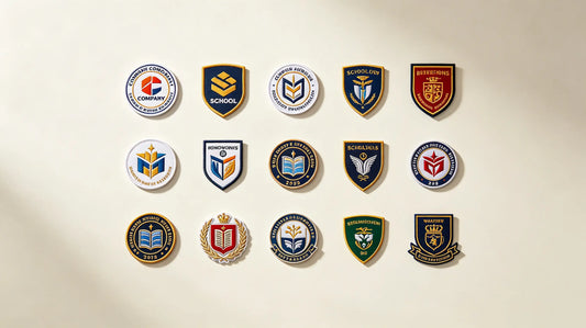 Various custom embroidered patches for work, school and team uniforms