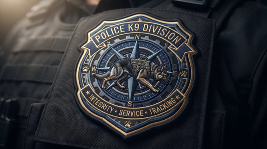 Professional K9 Tracking Unit Embroidered Badge