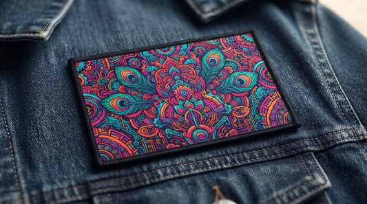 Vibrant custom artwork printed patch with smooth flat industrial finish