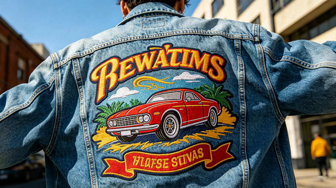 2026 trendy oversized statement custom embroidered patch