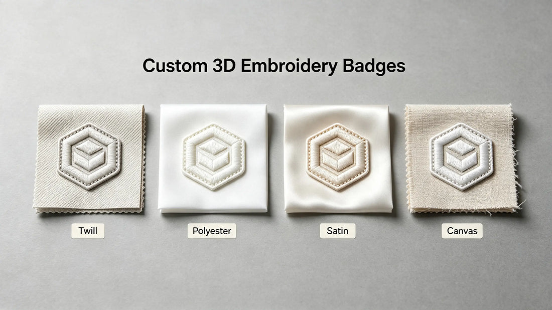Four mainstream base fabric types for premium 3D embroidered badges
