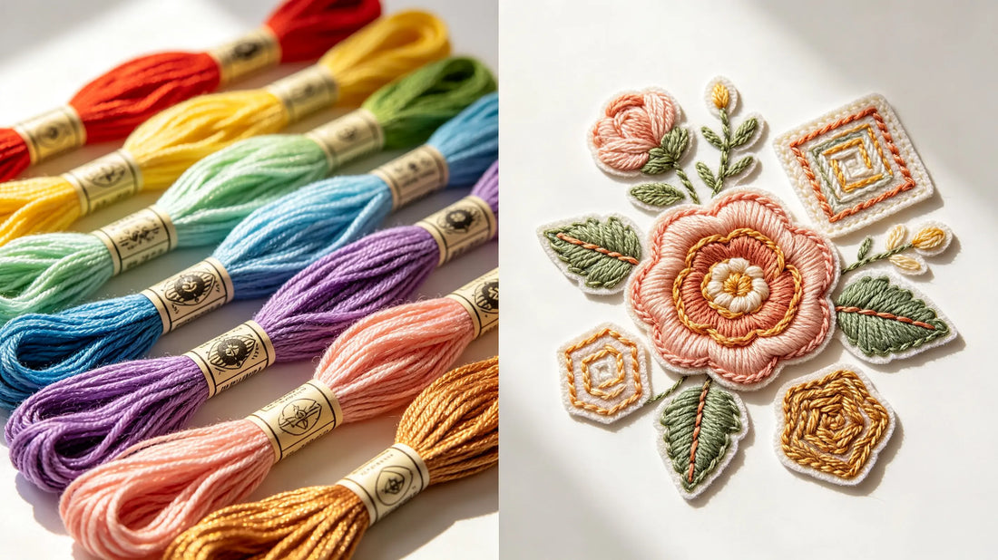 Full color thread spectrum for premium 3D embroidered patches