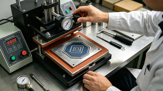 Industrial heat pressing shaping machine for pure 3D embroidered patches