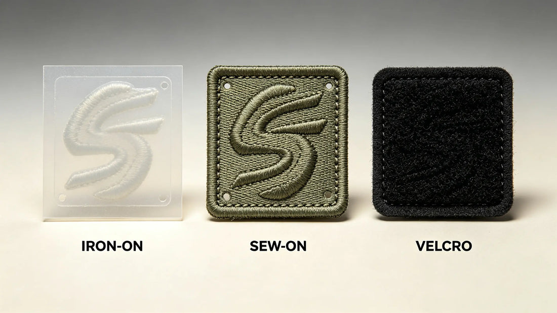 Three main backing types for 3D embroidered patches