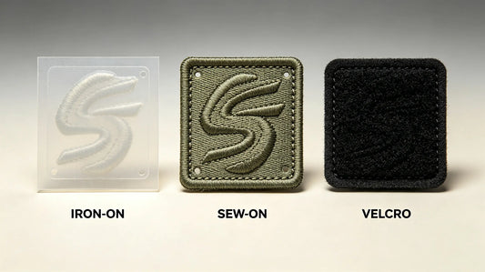 Three main backing types for 3D embroidered patches