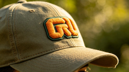 Bold 3D puff patch on baseball cap for standout hat style