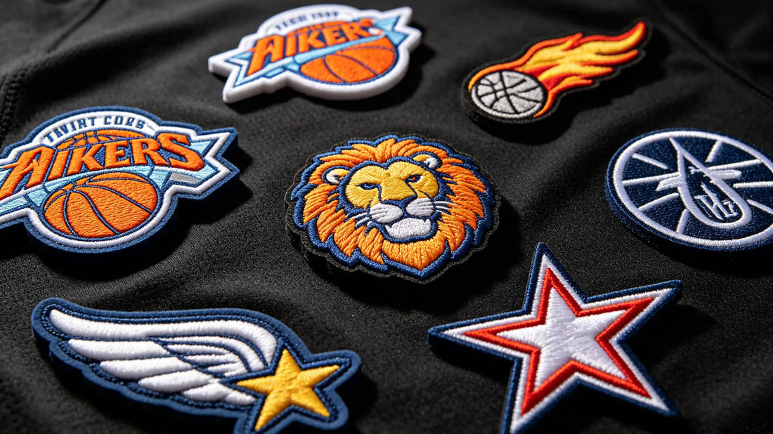 Collection of sports team and mascot 3D Embroidered Patches with foam raised texture, team logos and mascot graphic designs