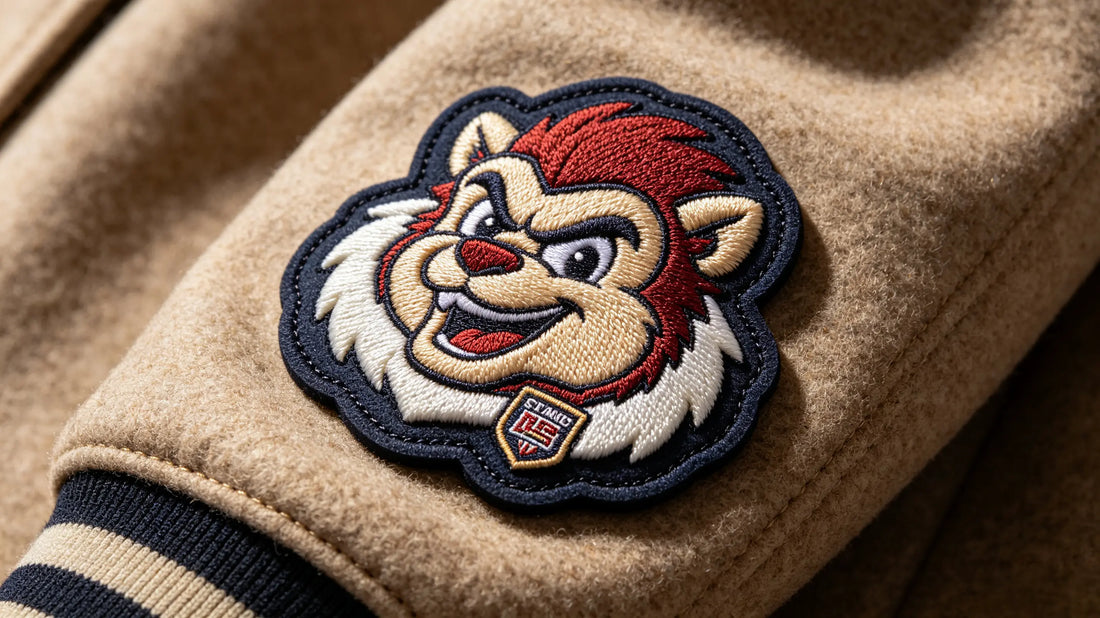 Collection of school mascot, varsity letter and sports team crest 3D Embroidered Patches with foam raised texture, scholastic and athletic graphic designs