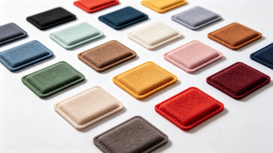 Collection of classic and trendy color combinations for custom 3D puff patches