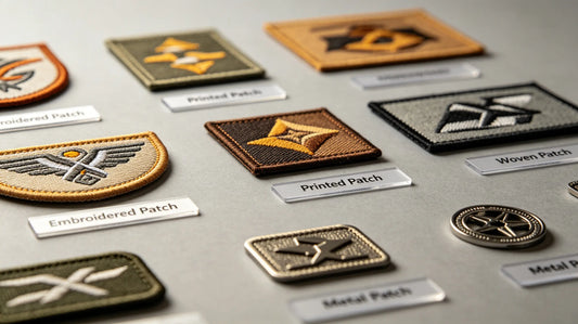 Comparison of all four decorative patch types