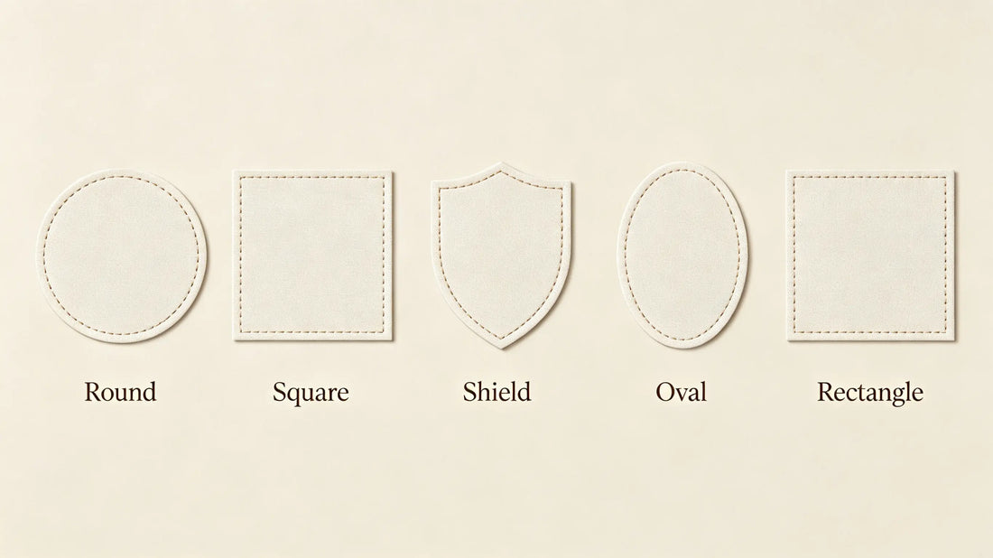 Collection of classic regular shapes for custom patches