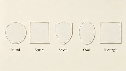 Collection of classic regular shapes for custom patches