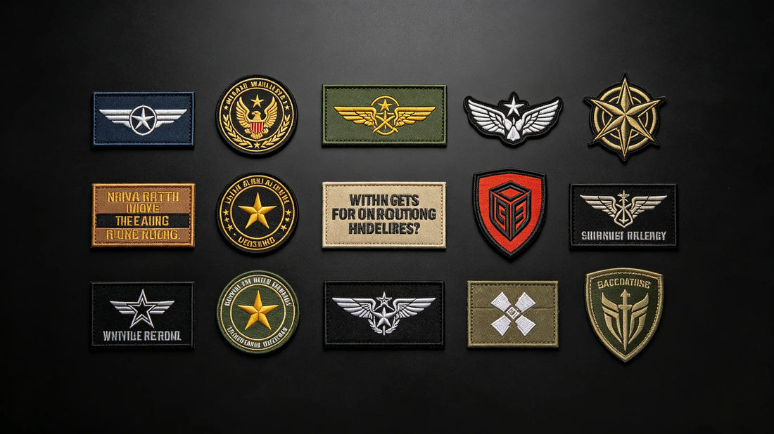 Wide collection of PVC and embroidered velcro morale patches in varied tactical themes