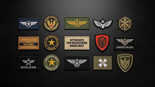 Wide collection of PVC and embroidered velcro morale patches in varied tactical themes