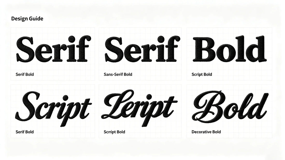 Best embroidery-friendly fonts collection for custom 3D puff patches