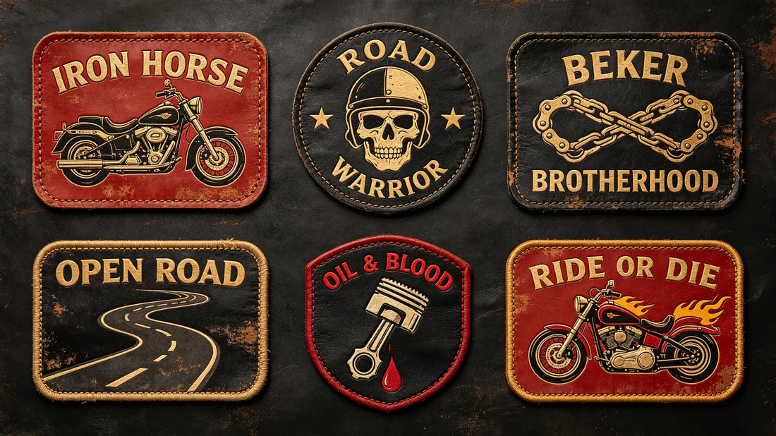 Classic style patches specially designed for motorcycle riders and biker culture