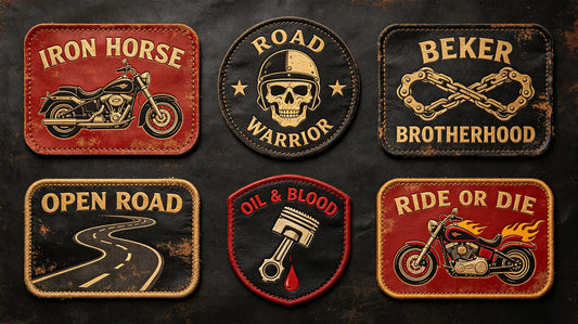 Classic style patches specially designed for motorcycle riders and biker culture