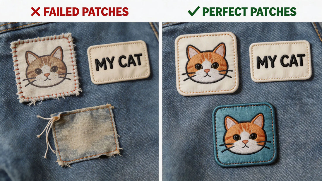 Common custom patch mistakes and perfect customization result comparison
