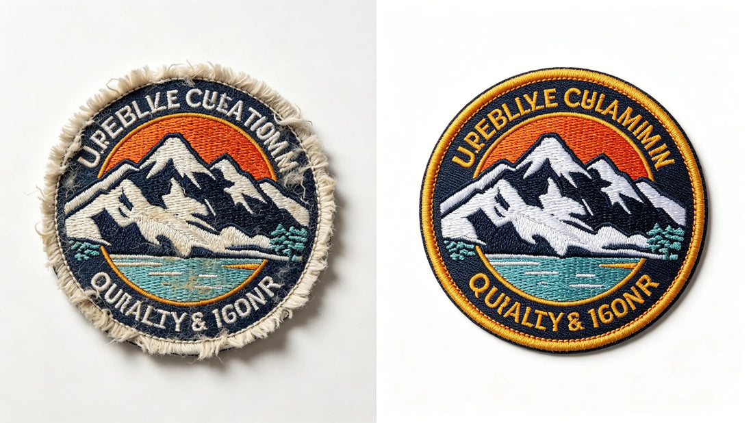 2026 common custom patch mistakes comparison between defective and high-quality patches