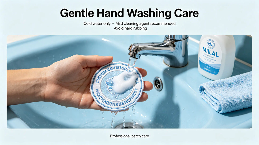 Correct cold water hand washing method for custom embroidered patches