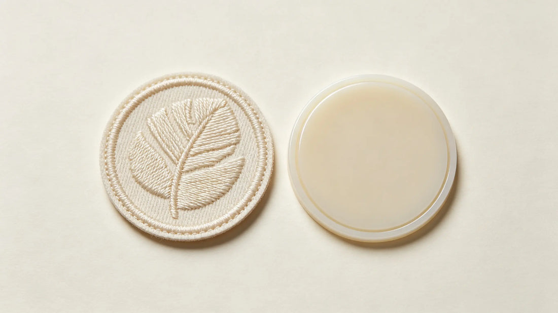 Direct visual comparison of embroidered patch and PVC rubber patch