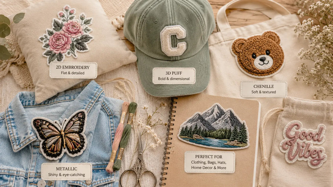Use case comparison of different custom embroidered patch crafts
