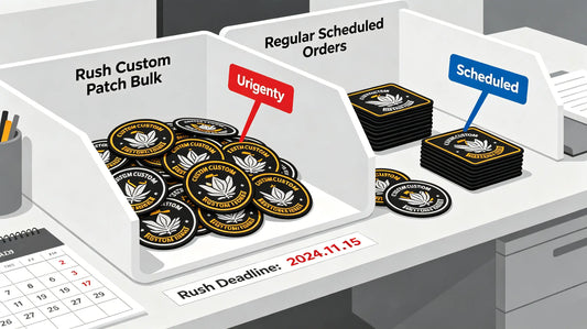 Prioritized urgent batch running on dedicated production line inside patch workshop