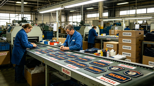 Factory priority production line for expedited urgent custom patch bulk orders