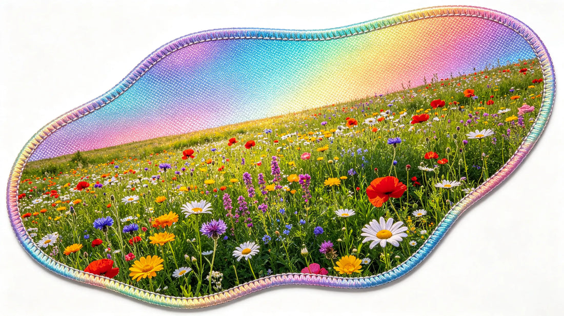Vibrant full-color custom sublimation patch with smooth gradient and photo-realistic details
