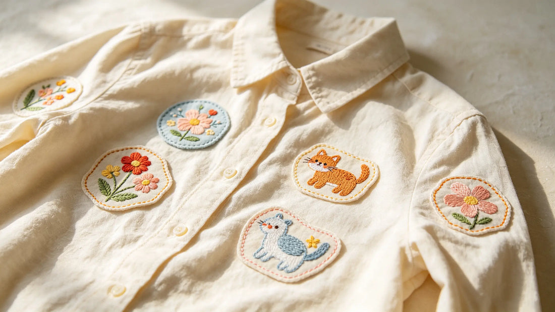 Hand washing clothes with patches to avoid damage from strong machine stirring